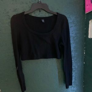 Shein black crop